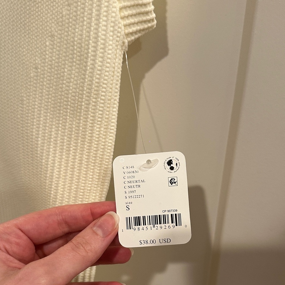 Free People Ivory Ribbed Tank Top - Picture 2 of 5